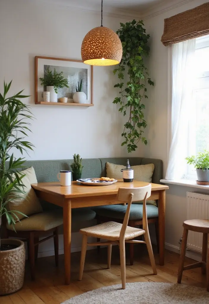 26 Farmhouse Dining Room Designs Full of Rustic Elegance 17 26 Farmhouse Dining Room Designs Full of Rustic Elegance - 17. Farmhouse Style Corner Nooks