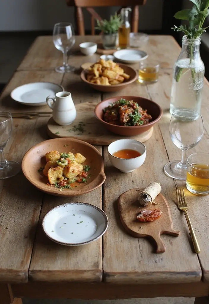 26 Farmhouse Dining Room Designs Full of Rustic Elegance 20 26 Farmhouse Dining Room Designs Full of Rustic Elegance - 20. Creative Serving Pieces