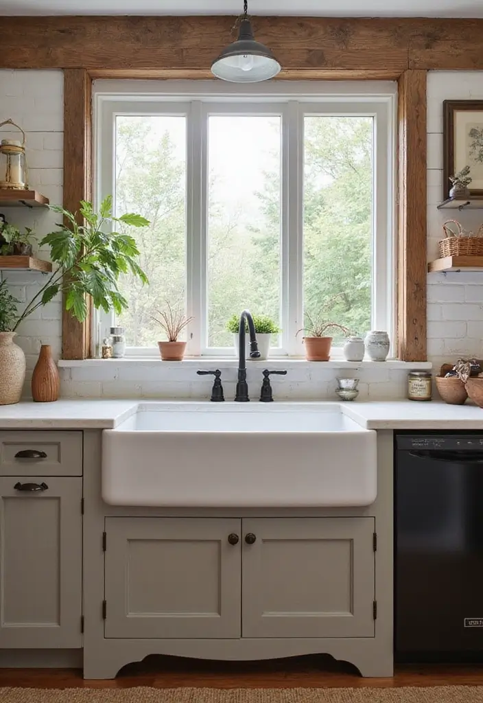 25 Farmhouse Inspiration Ideas to Transform Your Space 4 25 Farmhouse Inspiration Ideas to Transform Your Space - 4. Farmhouse Sink: Practical and Stylish