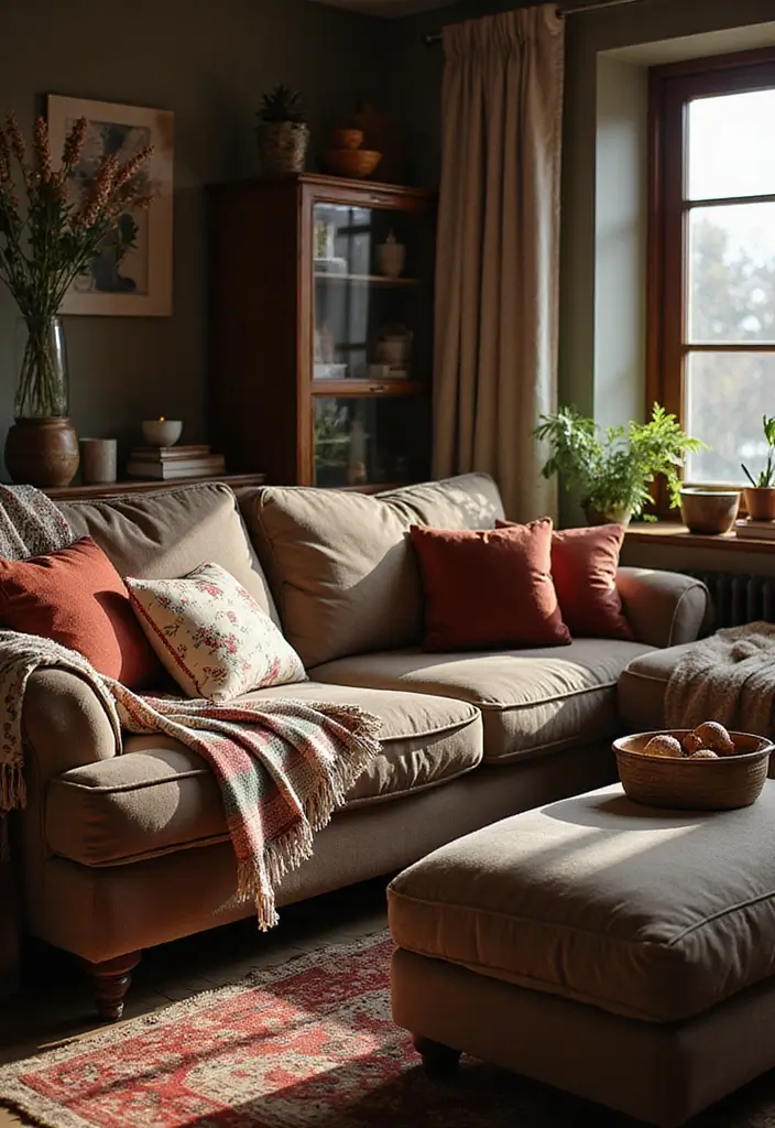 25 Farmhouse Inspiration Ideas to Transform Your Space 6 25 Farmhouse Inspiration Ideas to Transform Your Space - 6. Cozy Textiles for Warmth