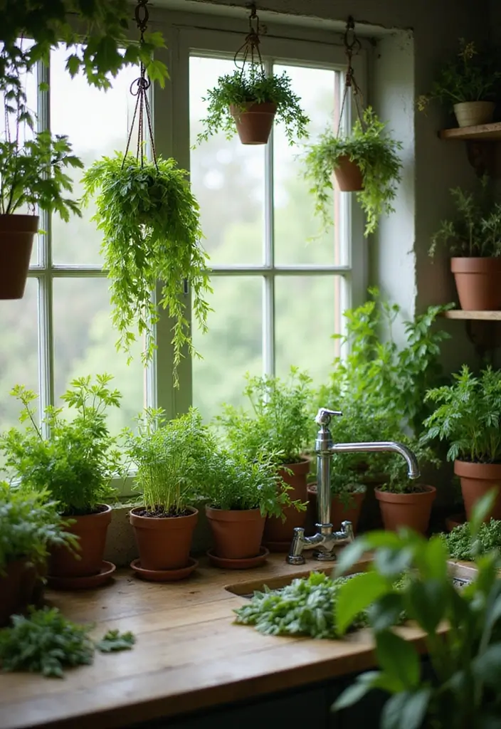 25 Farmhouse Inspiration Ideas to Transform Your Space 7 25 Farmhouse Inspiration Ideas to Transform Your Space - 7. A Touch of Greenery