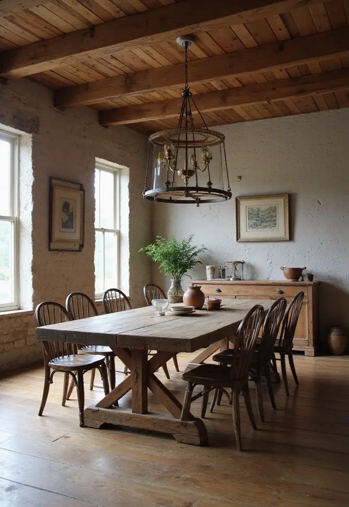 25 Farmhouse Inspiration Ideas to Transform Your Space 8 25 Farmhouse Inspiration Ideas to Transform Your Space - 8. Reclaimed Wood Furniture