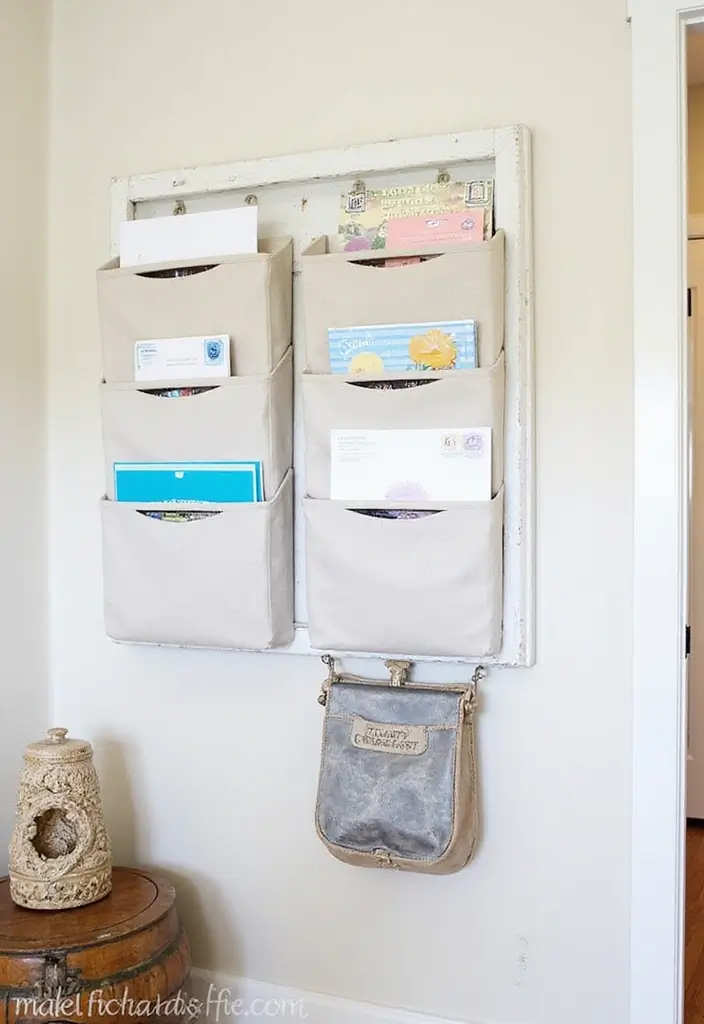 25 Farmhouse Mudroom Inspirations That Keep Things Organized 12 25 Farmhouse Mudroom Inspirations That Keep Things Organized - 12. Wall-mounted Mail Organizer