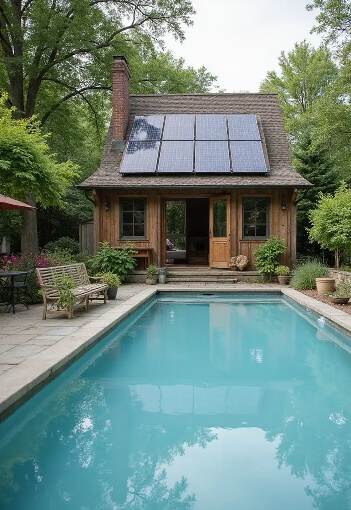 25 Farmhouse Pool Inspirations for a Backyard Oasis 15 25 Farmhouse Pool Inspirations for a Backyard Oasis - 15. Sustainable Pool Practices