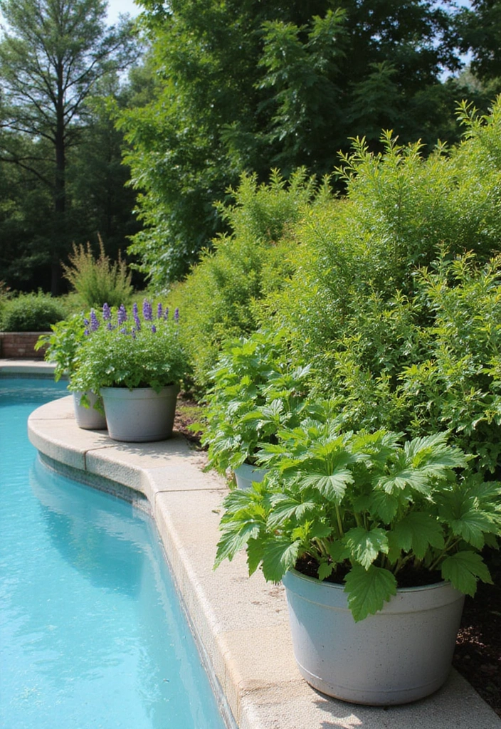 25 Farmhouse Pool Inspirations for a Backyard Oasis 20 25 Farmhouse Pool Inspirations for a Backyard Oasis - 20. Herbal Gardens by the Pool