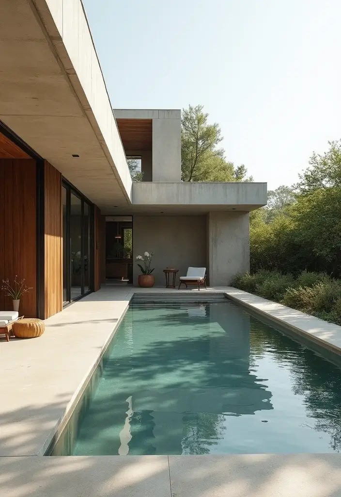 25 Farmhouse Pool Inspirations for a Backyard Oasis 25 25 Farmhouse Pool Inspirations for a Backyard Oasis - 25. Minimalist Farmhouse Pools