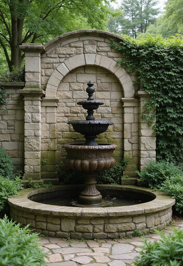 26 Farmhouse Fence Inspirations That Add Country Charm 10 26 Farmhouse Fence Inspirations That Add Country Charm - 10. Stone Wall Fence