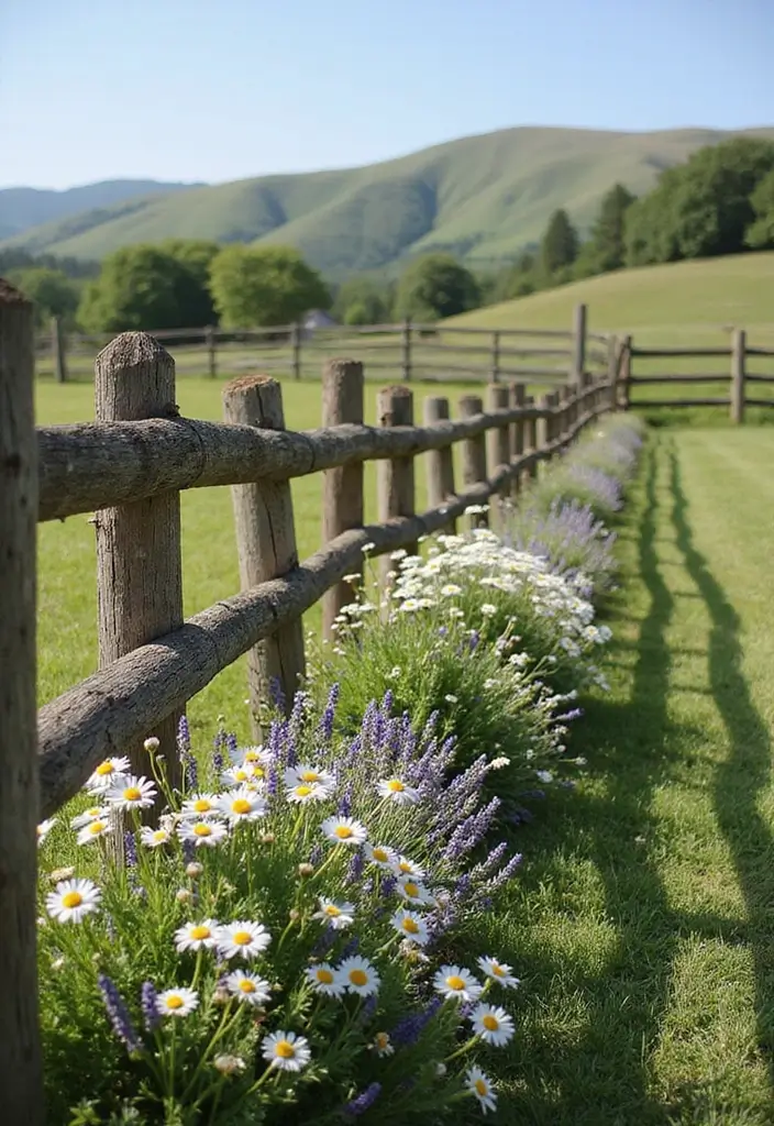 26 Farmhouse Fence Inspirations That Add Country Charm 12 26 Farmhouse Fence Inspirations That Add Country Charm - 12. Rustic Rail Fence