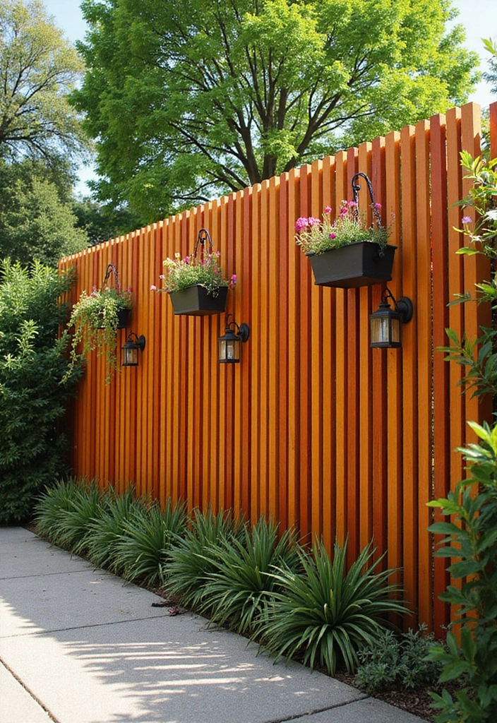 26 Farmhouse Fence Inspirations That Add Country Charm 13 26 Farmhouse Fence Inspirations That Add Country Charm - 13. Vertical Slat Fence