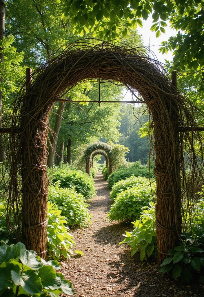26 Farmhouse Fence Inspirations That Add Country Charm 3 26 Farmhouse Fence Inspirations That Add Country Charm - 3. Woven Willow Fence