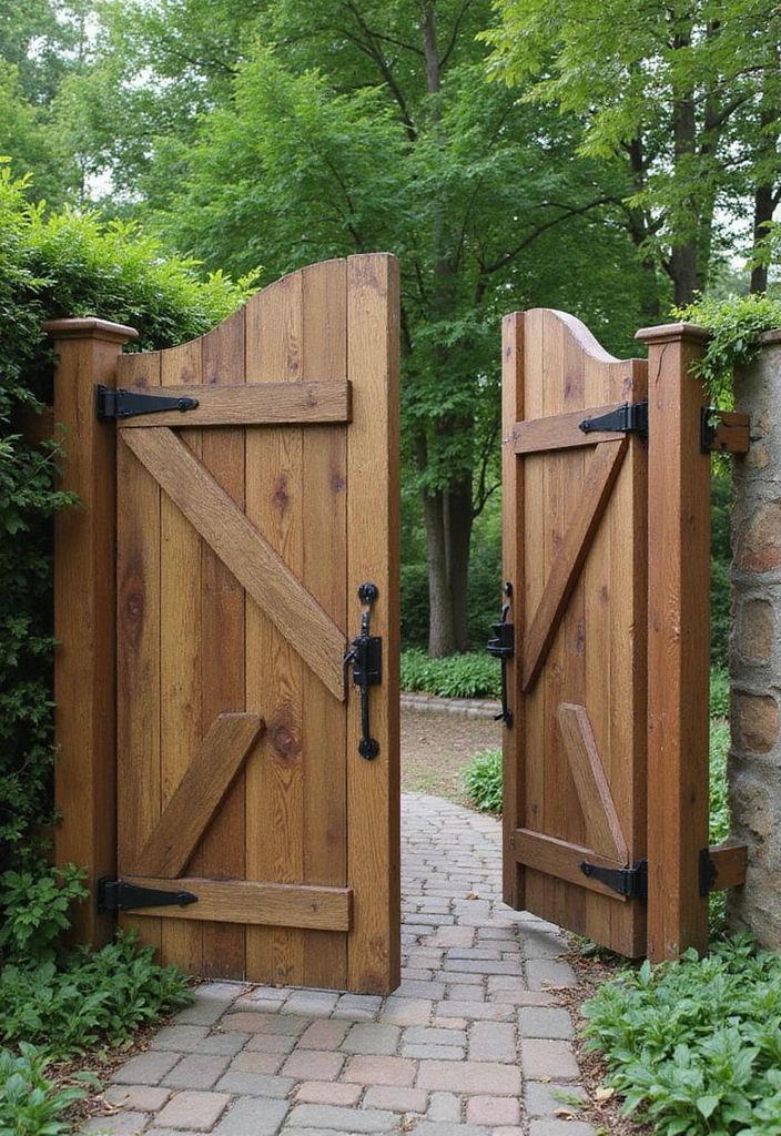 26 Farmhouse Fence Inspirations That Add Country Charm 8 26 Farmhouse Fence Inspirations That Add Country Charm - 8. Farmhouse Style Gate