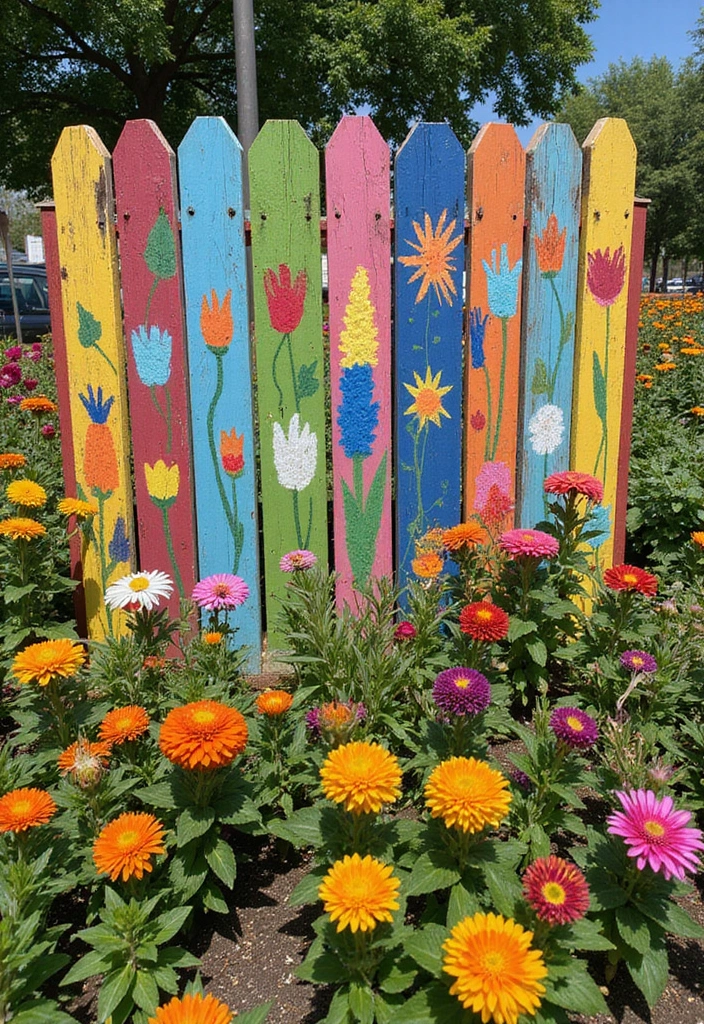 26 Farmhouse Fence Inspirations That Add Country Charm 9 26 Farmhouse Fence Inspirations That Add Country Charm - 9. Painted Wooden Fence