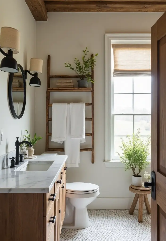 26 Farmhouse Master Bath Ideas Full of Rustic Elegance - 12. DIY Projects: Personal Touch