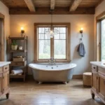 26 Farmhouse Master Bath Ideas Full of Rustic Elegance