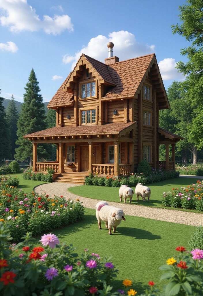 26 Minecraft Farmhouse Builds That Look Incredible - 1. Classic Wooden Farmhouse