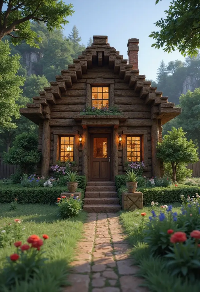 26 Minecraft Farmhouse Builds That Look Incredible - 26. Farmhouse with a Secret Room