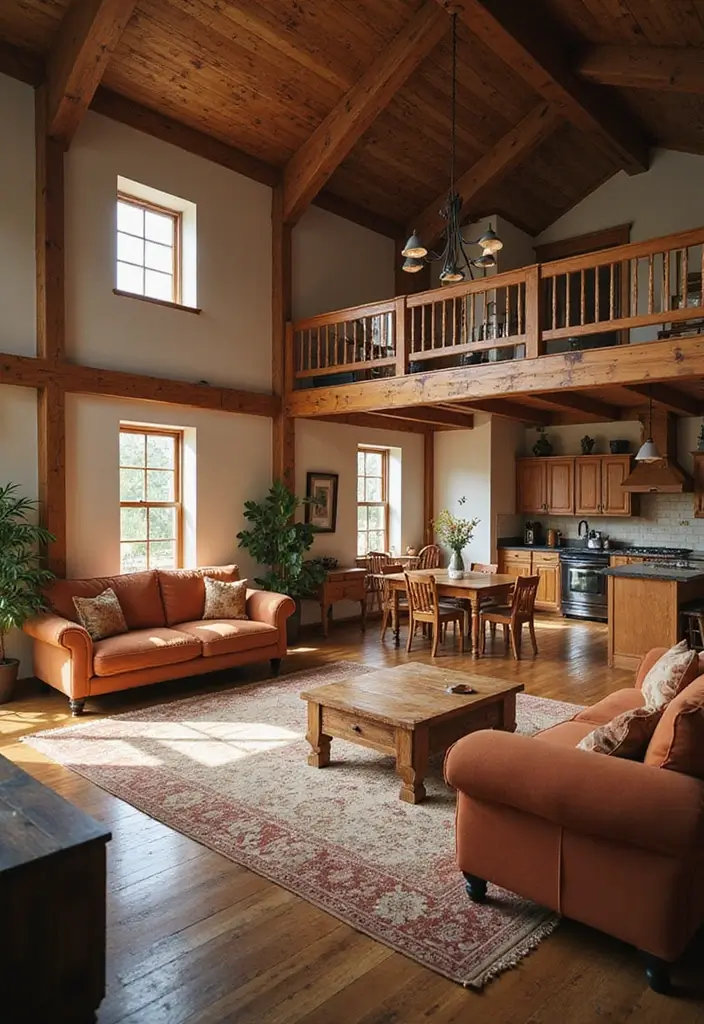 26 Minecraft Farmhouse Builds That Look Incredible - 8. Open Concept Farmhouse