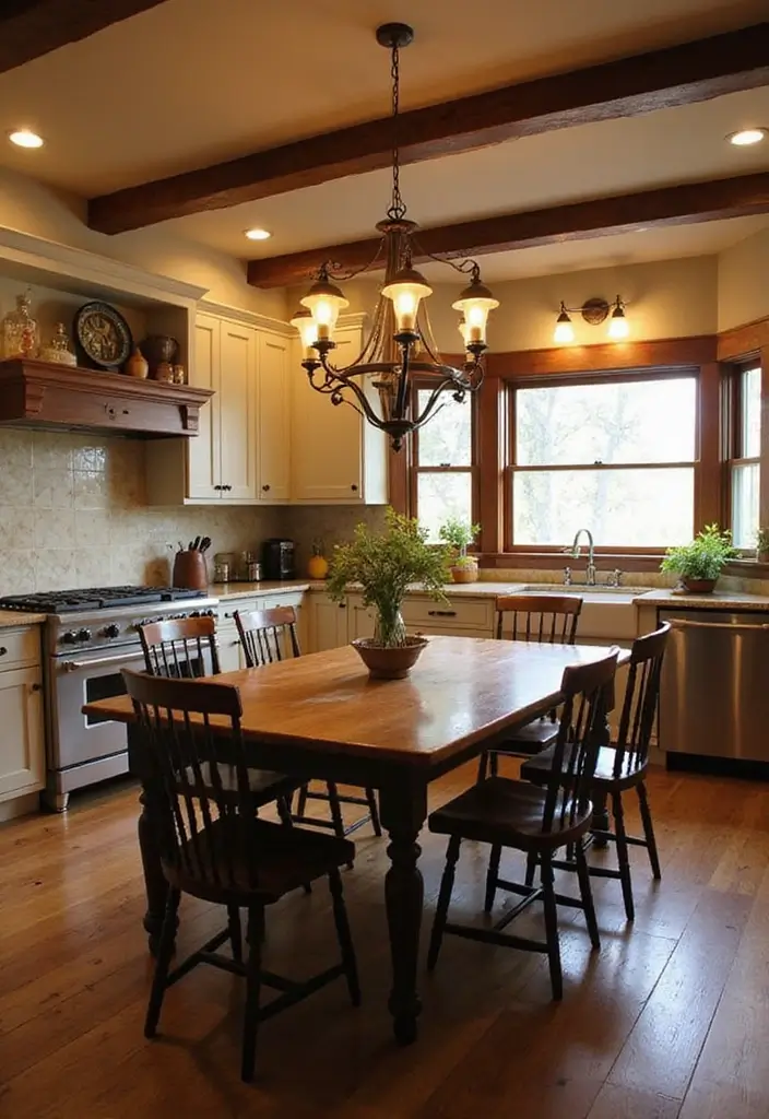 26 Small Farmhouse Kitchen Inspirations That Maximize Space 17 26 Small Farmhouse Kitchen Inspirations That Maximize Space - 17. Farmhouse-Style Light Fixtures