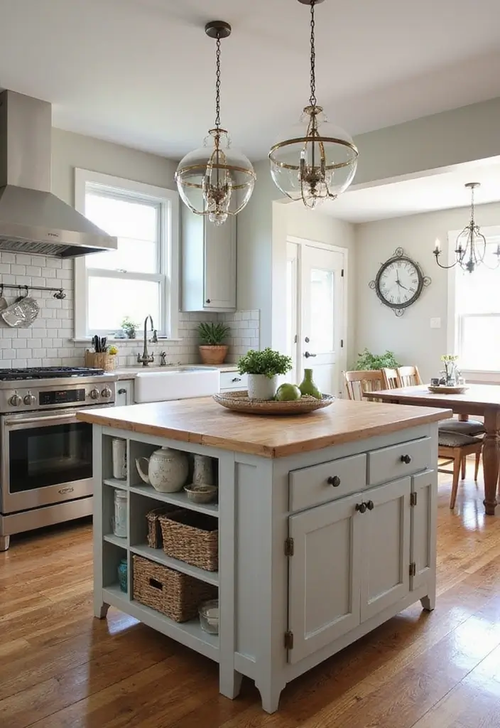 26 Small Farmhouse Kitchen Inspirations That Maximize Space 2 26 Small Farmhouse Kitchen Inspirations That Maximize Space - 2. Multi-Functional Islands