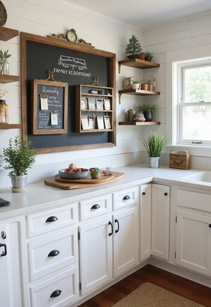 26 Small Farmhouse Kitchen Inspirations That Maximize Space 23 26 Small Farmhouse Kitchen Inspirations That Maximize Space - 23. Create a Family Command Center