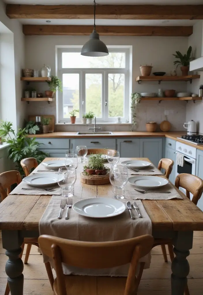 26 Small Farmhouse Kitchen Inspirations That Maximize Space 25 26 Small Farmhouse Kitchen Inspirations That Maximize Space - 25. Embrace Minimalist Flatware