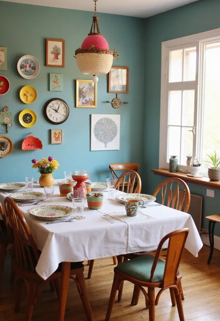 26 Farmhouse Dining Room Designs Full of Rustic Elegance 26 26 Farmhouse Dining Room Designs Full of Rustic Elegance - 26. Whimsical Touches