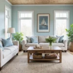 27 Coastal Farmhouse Living Room Looks with Breezy Style