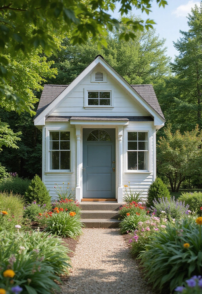 27 Farmhouse Backyard Inspirations That Feel Relaxed and Inviting 19 27 Farmhouse Backyard Inspirations That Feel Relaxed and Inviting - 19. Farmhouse Style Garden Shed