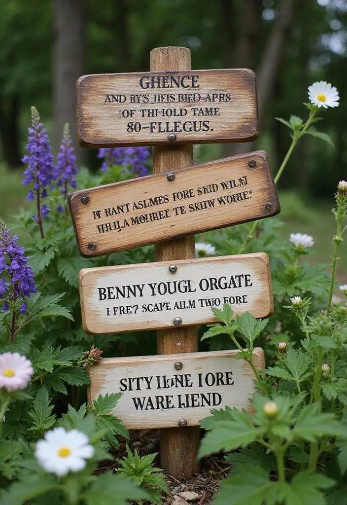 27 Farmhouse Backyard Inspirations That Feel Relaxed and Inviting 26 27 Farmhouse Backyard Inspirations That Feel Relaxed and Inviting - 26. Inspirational Quotes and Signs