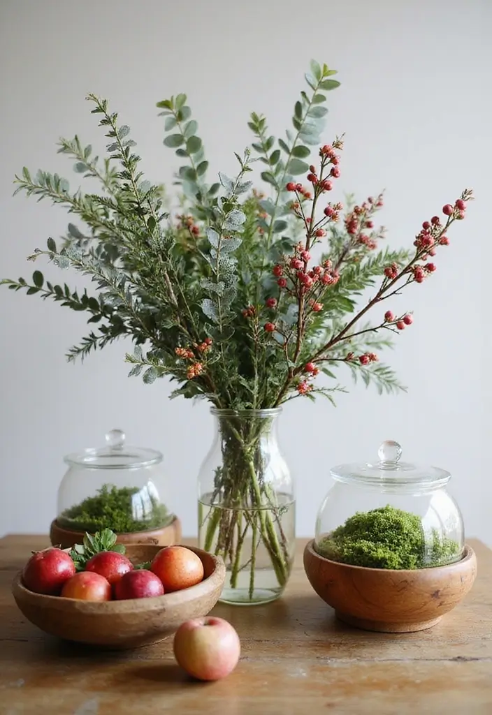 27 Farmhouse Christmas Decor Ideas That Feel Cozy and Magical 13 27 Farmhouse Christmas Decor Ideas That Feel Cozy and Magical - 13. Natural Elements in Decor