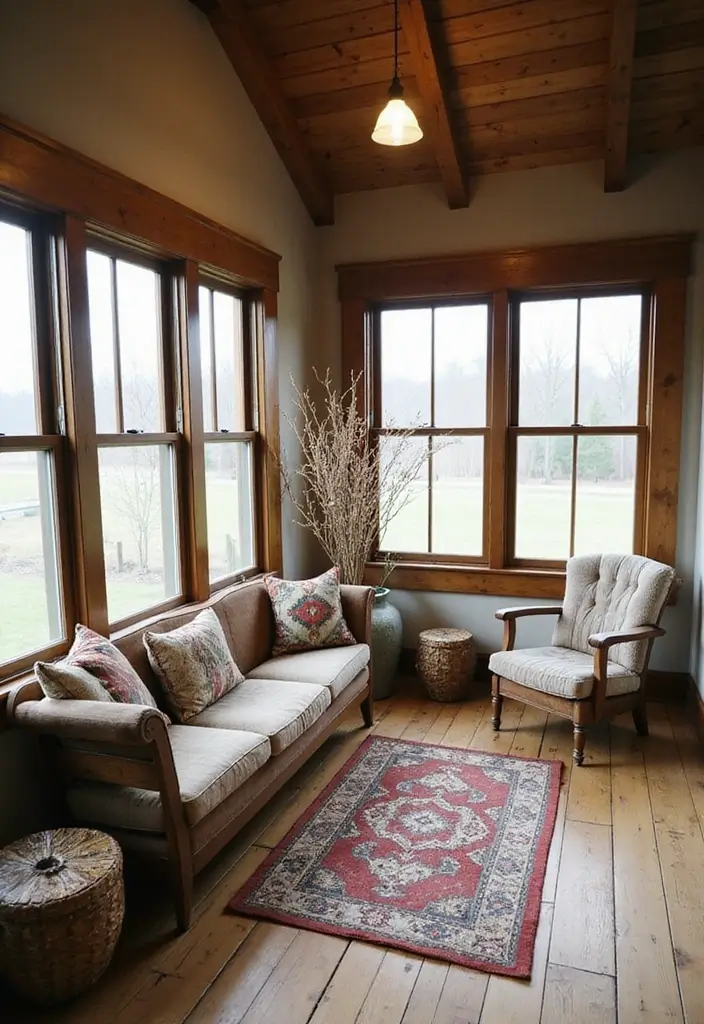 27 Farmhouse Front Porch Ideas for Inviting Curb Appeal - 23. Enclosed Porches