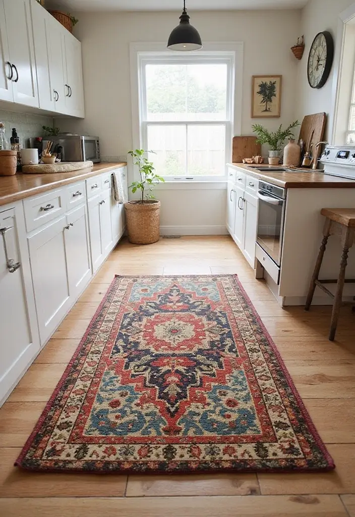 27 Farmhouse Kitchen Ideas That Bring Rustic Charm Home - 10. Farmhouse Rugs