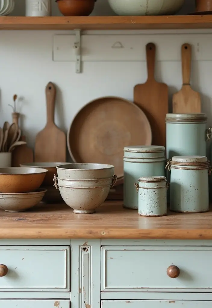 27 Farmhouse Kitchen Ideas That Bring Rustic Charm Home - 11. Vintage Kitchen Accessories