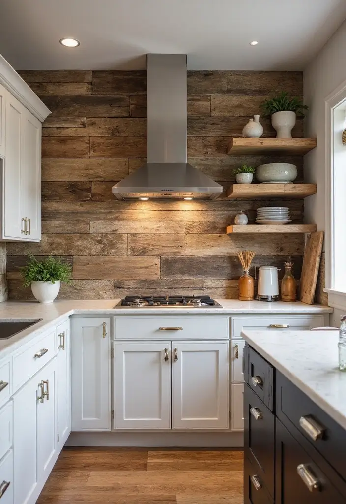 27 Farmhouse Kitchen Ideas That Bring Rustic Charm Home - 15. Rustic Backsplash