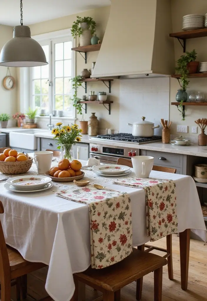 27 Farmhouse Kitchen Ideas That Bring Rustic Charm Home - 23. Warm Textiles