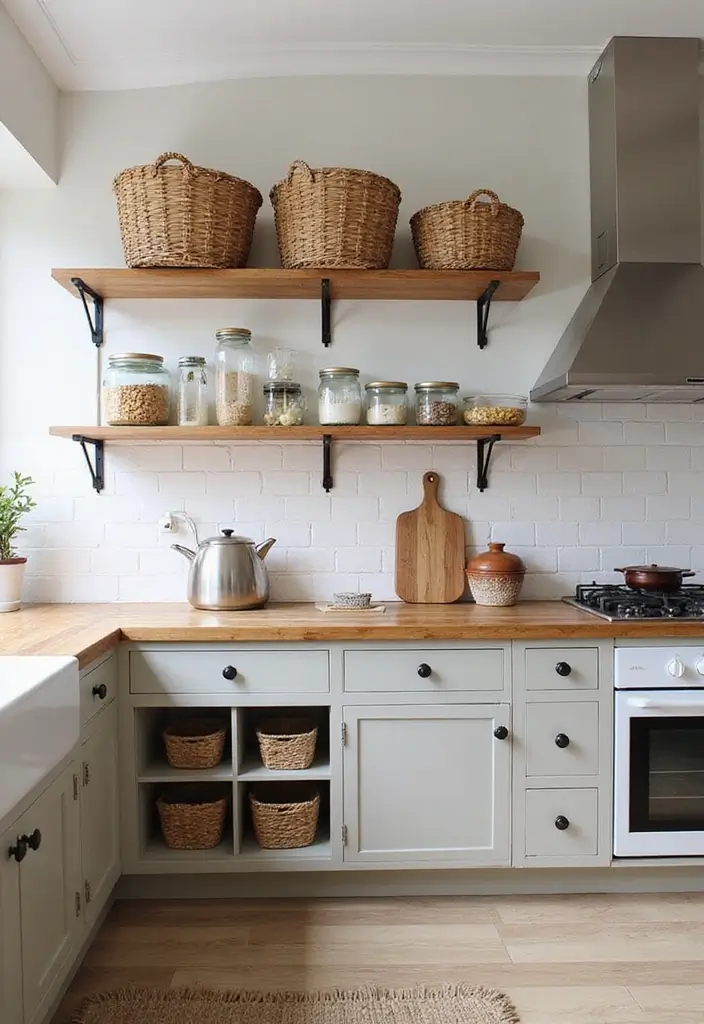 27 Farmhouse Kitchen Ideas That Bring Rustic Charm Home - 26. Practical Organization