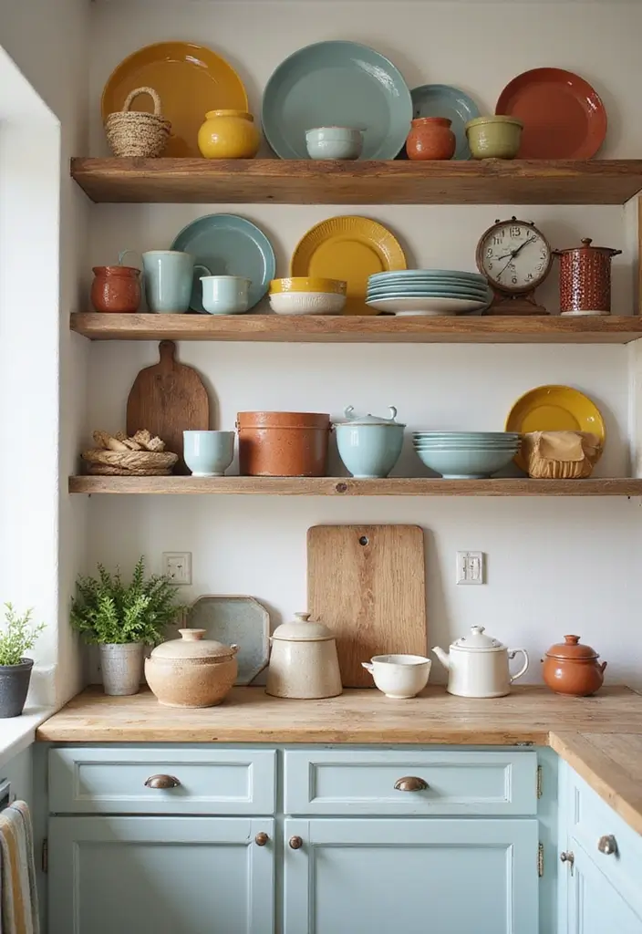 27 Farmhouse Kitchen Ideas That Bring Rustic Charm Home - 9. Open Shelving