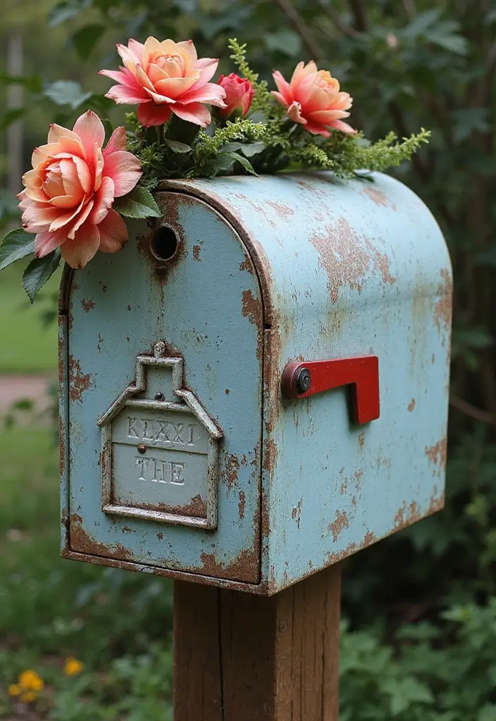 27 Farmhouse Mailbox Designs That Add Curbside Charm 1 27 Farmhouse Mailbox Designs That Add Curbside Charm - 1. Vintage Charm with a Twist