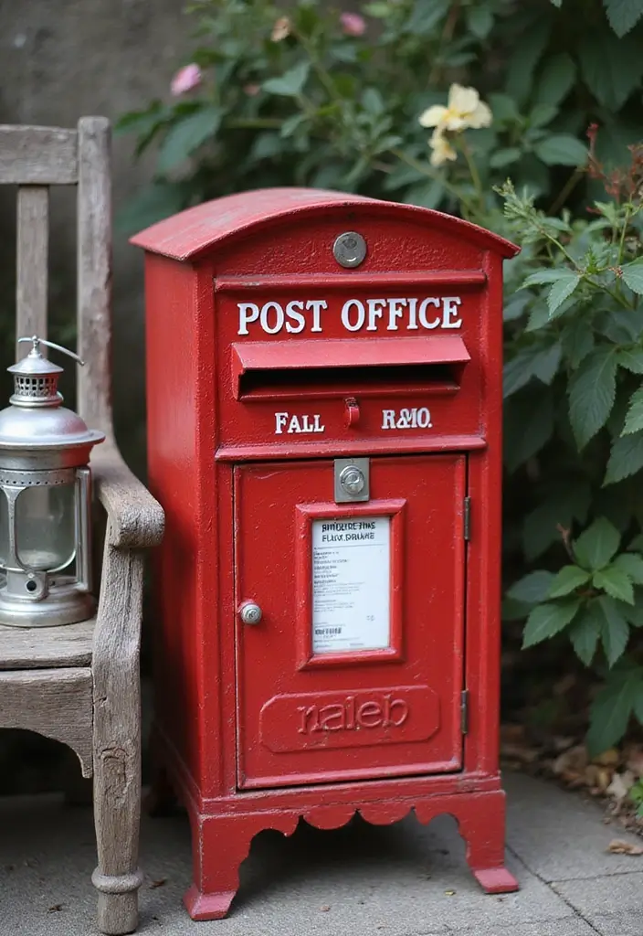 27 Farmhouse Mailbox Designs That Add Curbside Charm 12 27 Farmhouse Mailbox Designs That Add Curbside Charm - 12. Vintage Post Office Styles