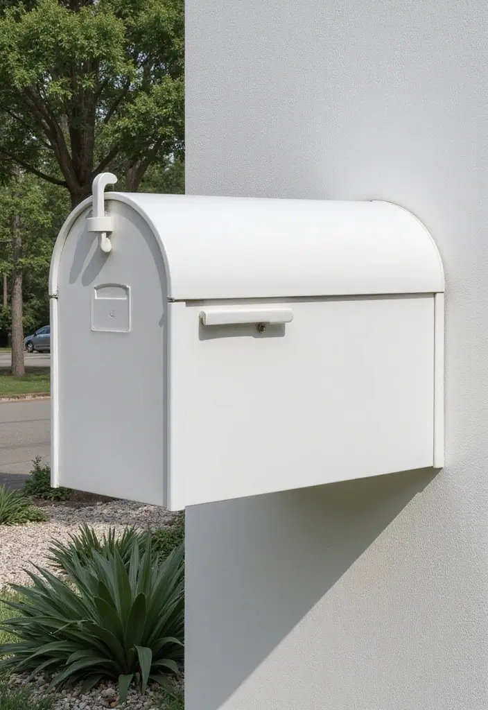 27 Farmhouse Mailbox Designs That Add Curbside Charm 25 27 Farmhouse Mailbox Designs That Add Curbside Charm - 25. Chic Minimalism
