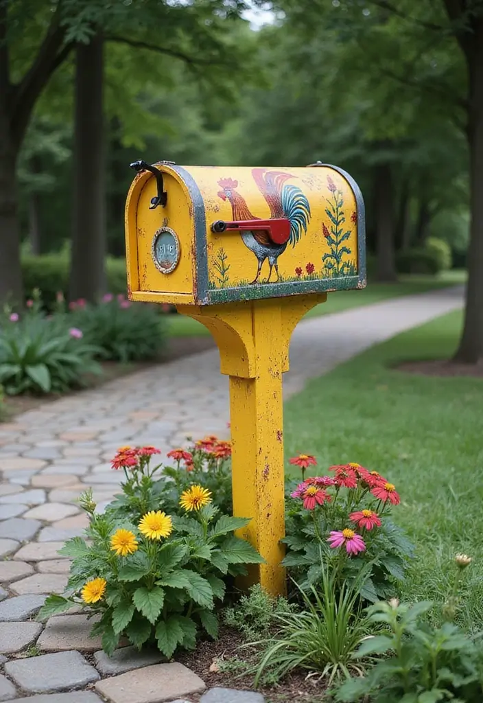 27 Farmhouse Mailbox Designs That Add Curbside Charm 3 27 Farmhouse Mailbox Designs That Add Curbside Charm - 3. Country-Style Mailboxes with Character