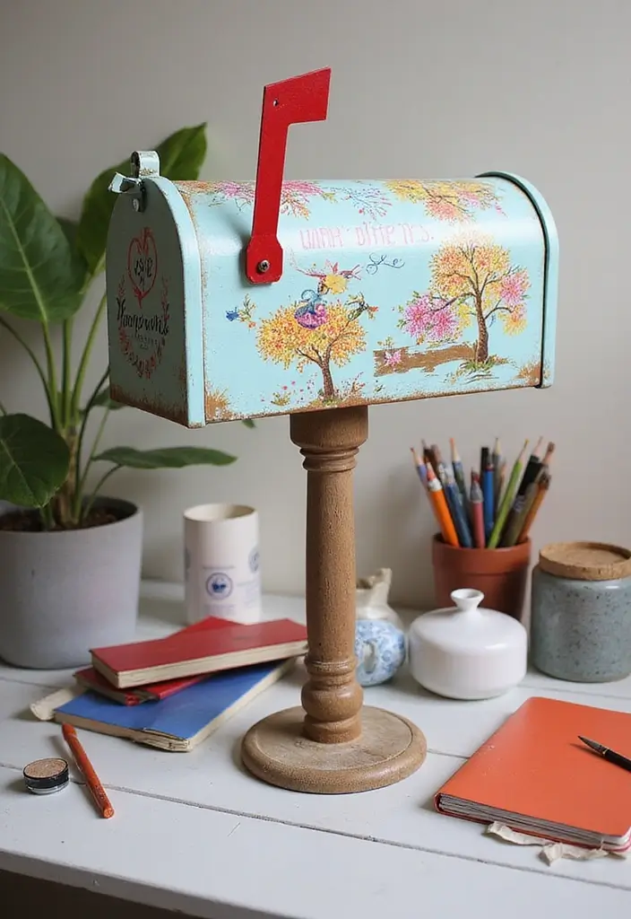 27 Farmhouse Mailbox Designs That Add Curbside Charm 6 27 Farmhouse Mailbox Designs That Add Curbside Charm - 6. Creative DIY Projects