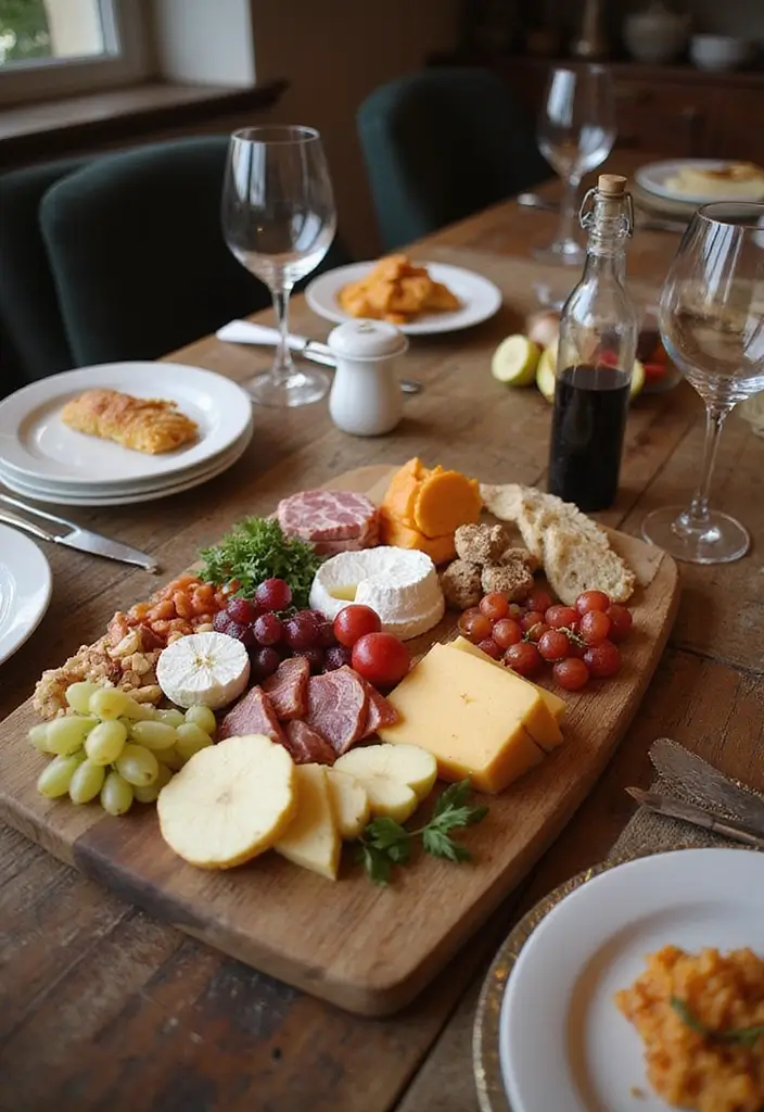 27 Farmhouse Table Decor Inspirations to Try at Home 22 27 Farmhouse Table Decor Inspirations to Try at Home - 22. Rustic Charcuterie Boards