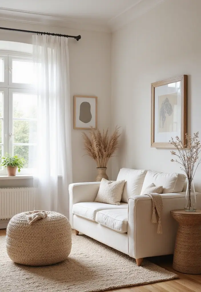 27 Living Room Decor Farmhouse Ideas You’ll Love 11 27 Living Room Decor Farmhouse Ideas You’ll Love - 11. Neutral Color Palette