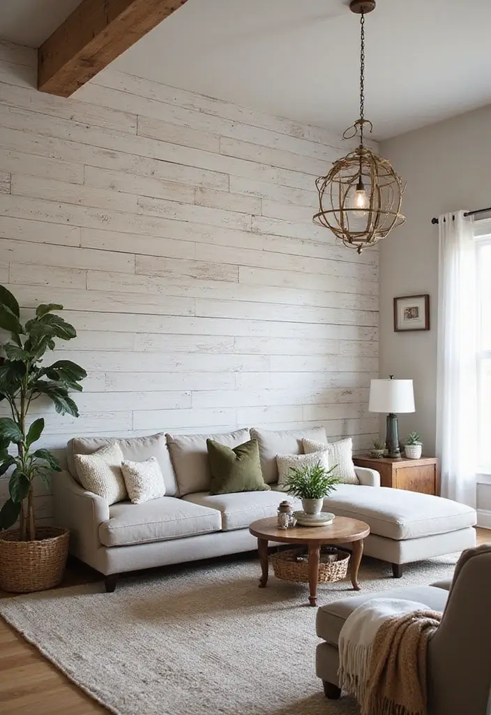 27 Living Room Decor Farmhouse Ideas You’ll Love 12 27 Living Room Decor Farmhouse Ideas You’ll Love - 12. Statement Wall