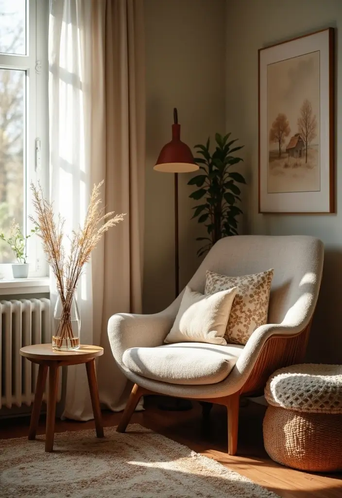 27 Living Room Decor Farmhouse Ideas You’ll Love 14 27 Living Room Decor Farmhouse Ideas You’ll Love - 14. Cozy Nooks