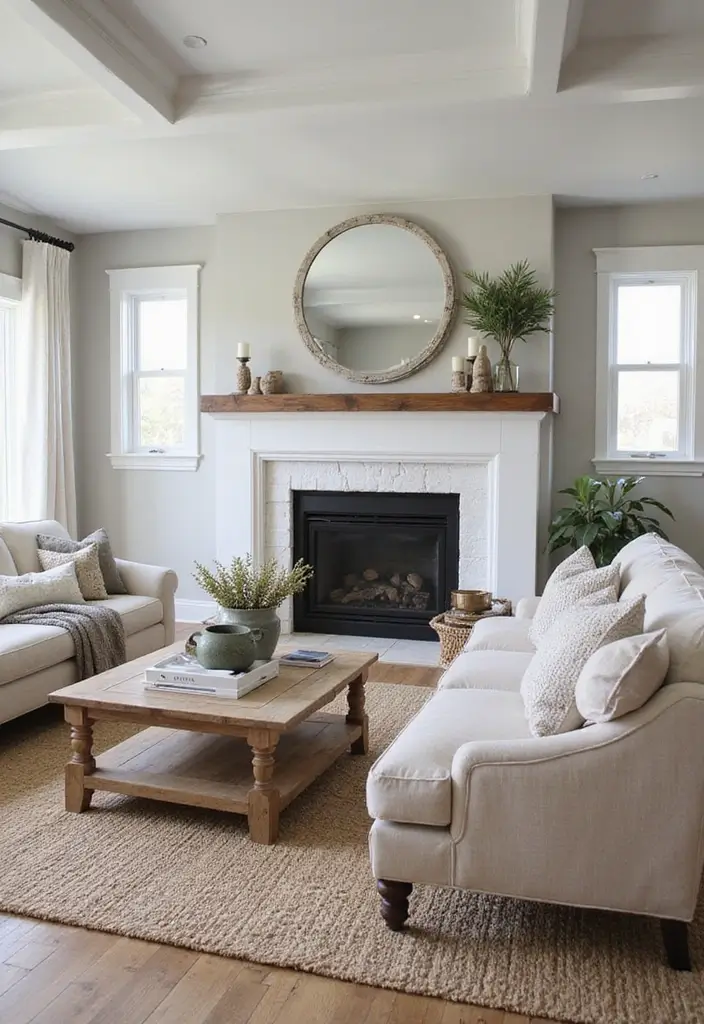 27 Living Room Decor Farmhouse Ideas You’ll Love 17 27 Living Room Decor Farmhouse Ideas You’ll Love - 17. Modern Farmhouse Furniture