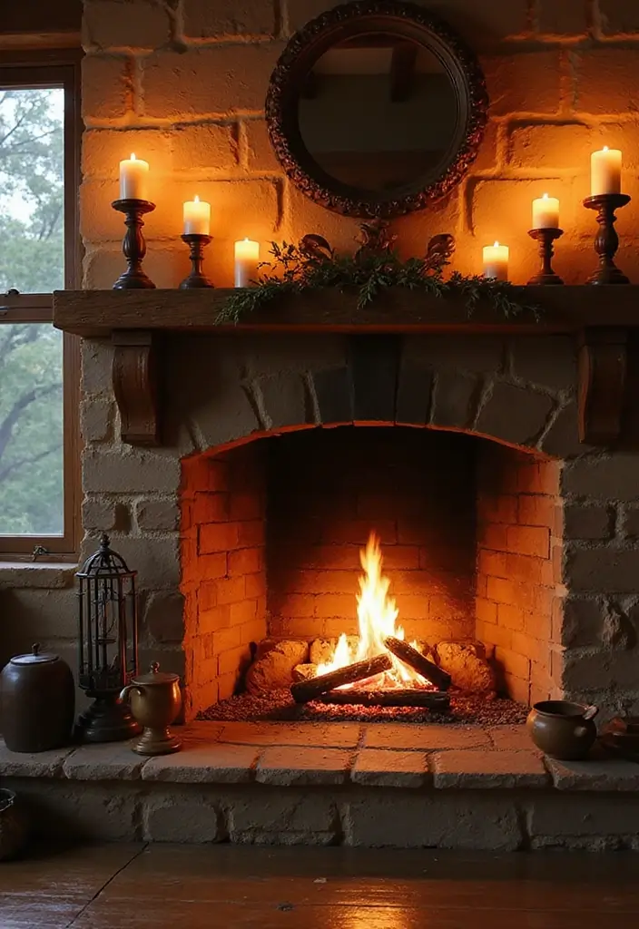 27 Living Room Decor Farmhouse Ideas You’ll Love 18 27 Living Room Decor Farmhouse Ideas You’ll Love - 18. Rustic Fireplace