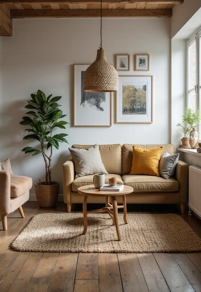 27 Living Room Decor Farmhouse Ideas You’ll Love 21 27 Living Room Decor Farmhouse Ideas You’ll Love - 21. Eclectic Mix of Textures