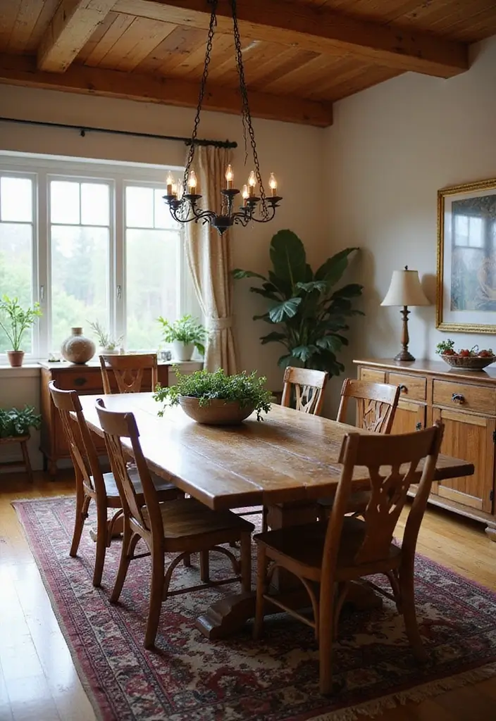 27 Living Room Decor Farmhouse Ideas You’ll Love 25 27 Living Room Decor Farmhouse Ideas You’ll Love - 25. Farmhouse Dining Table